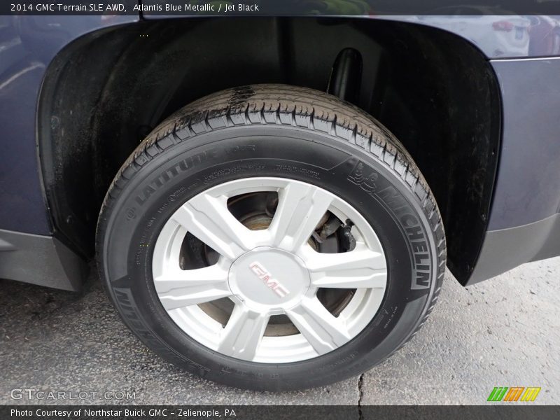 Atlantis Blue Metallic / Jet Black 2014 GMC Terrain SLE AWD