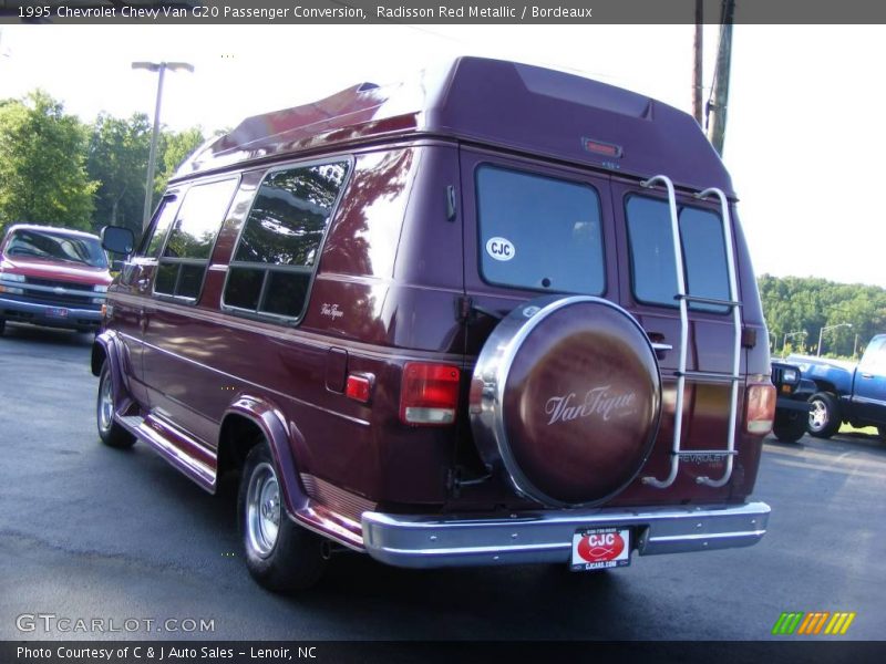 Radisson Red Metallic / Bordeaux 1995 Chevrolet Chevy Van G20 Passenger Conversion