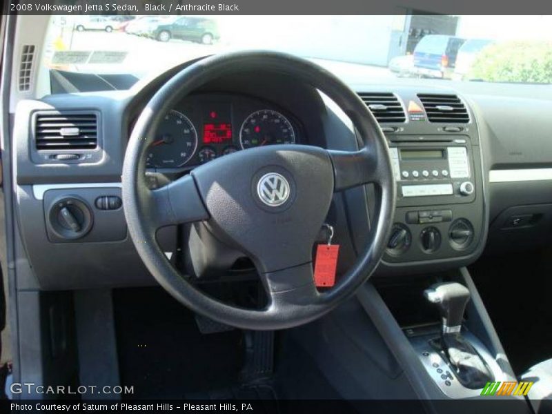 Black / Anthracite Black 2008 Volkswagen Jetta S Sedan