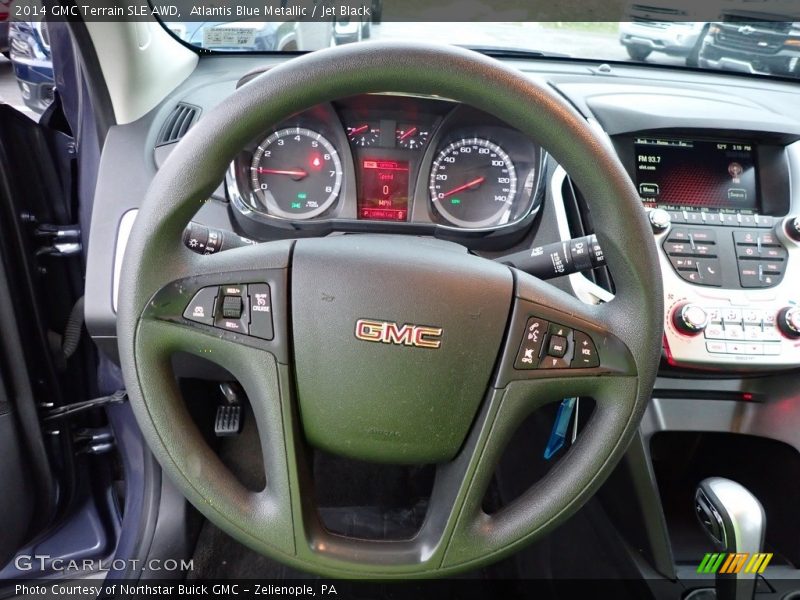 Atlantis Blue Metallic / Jet Black 2014 GMC Terrain SLE AWD