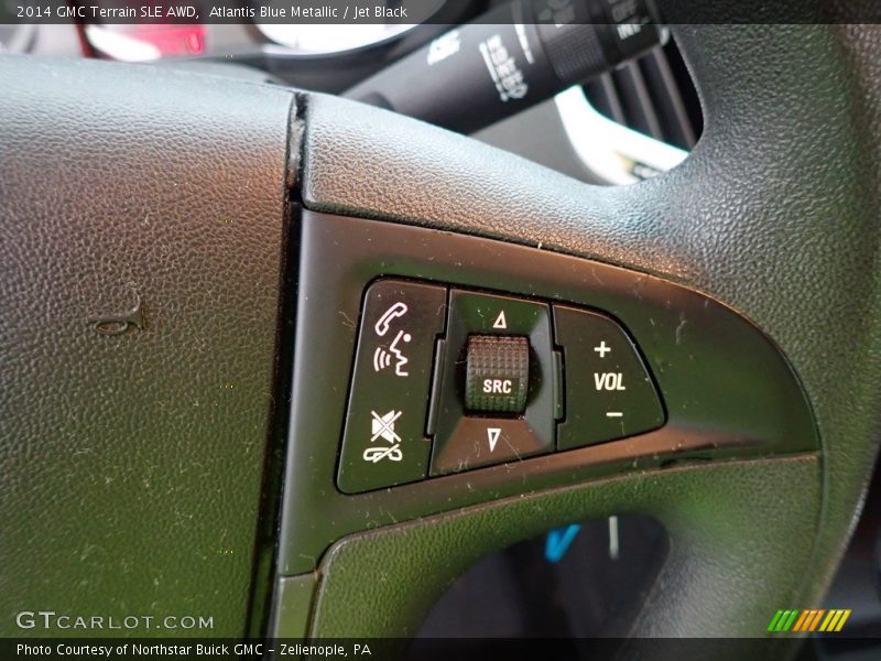 Atlantis Blue Metallic / Jet Black 2014 GMC Terrain SLE AWD