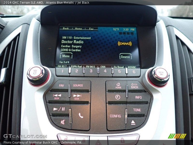 Atlantis Blue Metallic / Jet Black 2014 GMC Terrain SLE AWD
