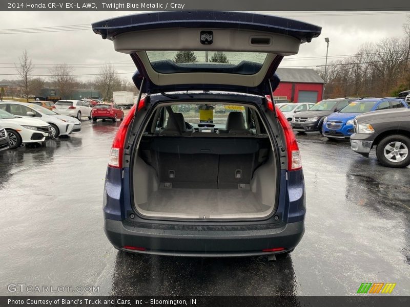 Twilight Blue Metallic / Gray 2014 Honda CR-V EX-L AWD