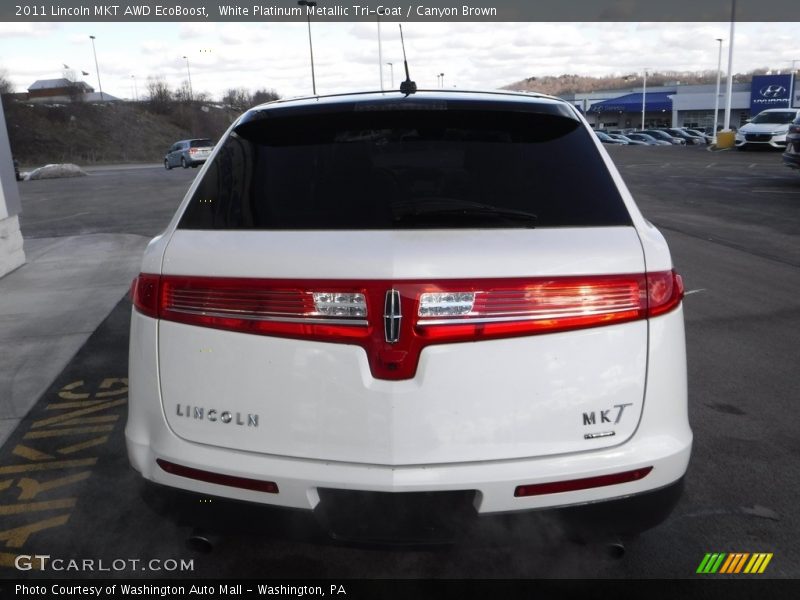 White Platinum Metallic Tri-Coat / Canyon Brown 2011 Lincoln MKT AWD EcoBoost