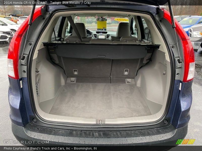 Twilight Blue Metallic / Gray 2014 Honda CR-V EX-L AWD