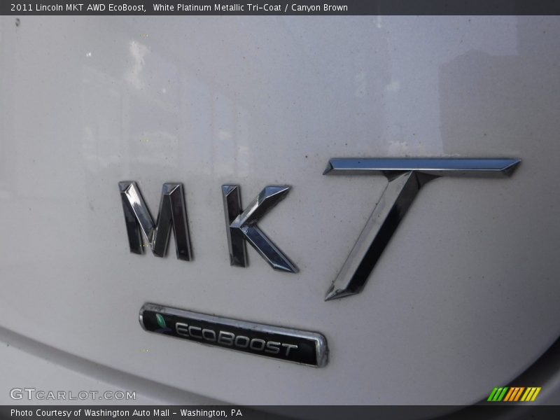 White Platinum Metallic Tri-Coat / Canyon Brown 2011 Lincoln MKT AWD EcoBoost