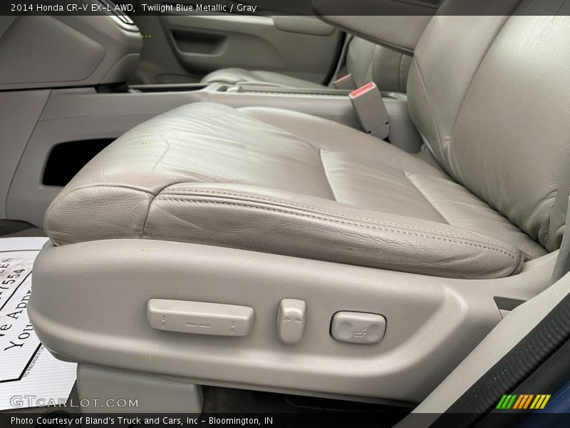 Twilight Blue Metallic / Gray 2014 Honda CR-V EX-L AWD