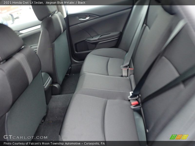 Aegean Blue Metallic / Black 2021 Honda Civic LX Sedan