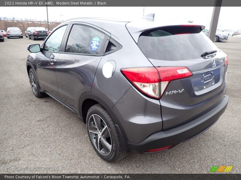 Modern Steel Metallic / Black 2021 Honda HR-V EX AWD