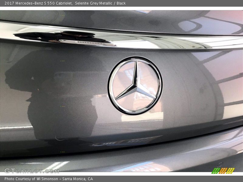 Selenite Grey Metallic / Black 2017 Mercedes-Benz S 550 Cabriolet