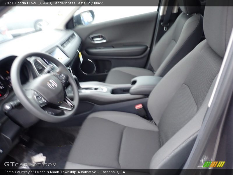 Modern Steel Metallic / Black 2021 Honda HR-V EX AWD