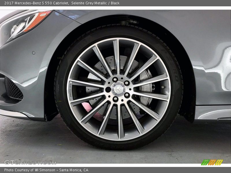 Selenite Grey Metallic / Black 2017 Mercedes-Benz S 550 Cabriolet