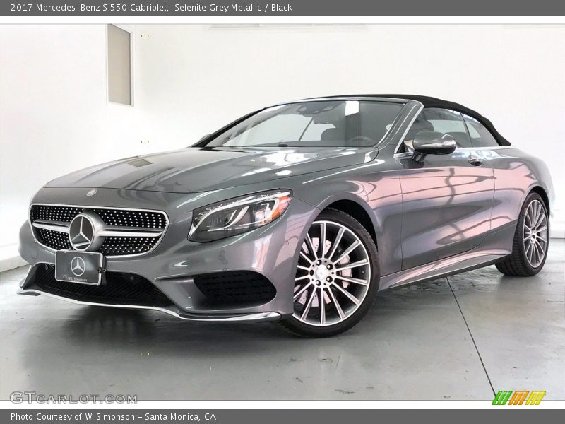 Selenite Grey Metallic / Black 2017 Mercedes-Benz S 550 Cabriolet