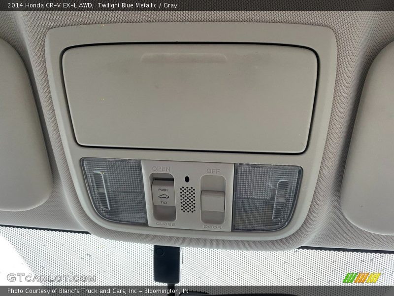 Twilight Blue Metallic / Gray 2014 Honda CR-V EX-L AWD