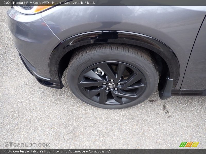 Modern Steel Metallic / Black 2021 Honda HR-V Sport AWD