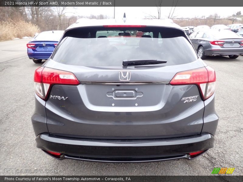 Modern Steel Metallic / Black 2021 Honda HR-V Sport AWD
