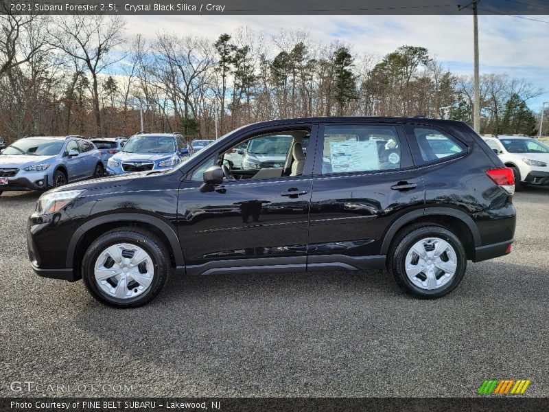 Crystal Black Silica / Gray 2021 Subaru Forester 2.5i