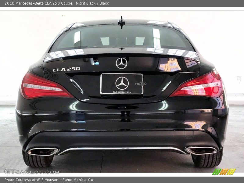 Night Black / Black 2018 Mercedes-Benz CLA 250 Coupe