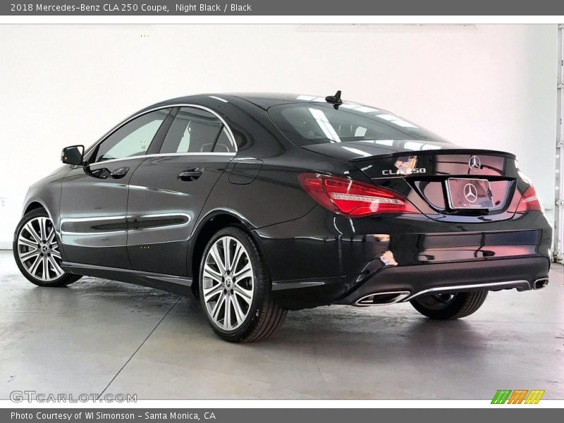 Night Black / Black 2018 Mercedes-Benz CLA 250 Coupe