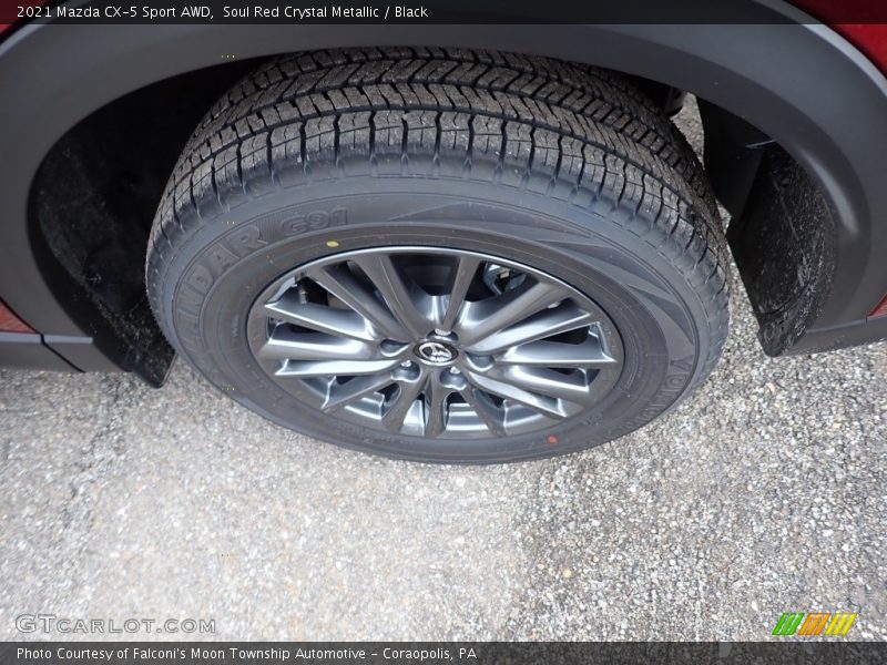 Soul Red Crystal Metallic / Black 2021 Mazda CX-5 Sport AWD