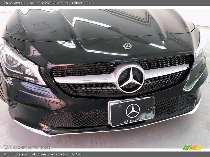 Night Black / Black 2018 Mercedes-Benz CLA 250 Coupe
