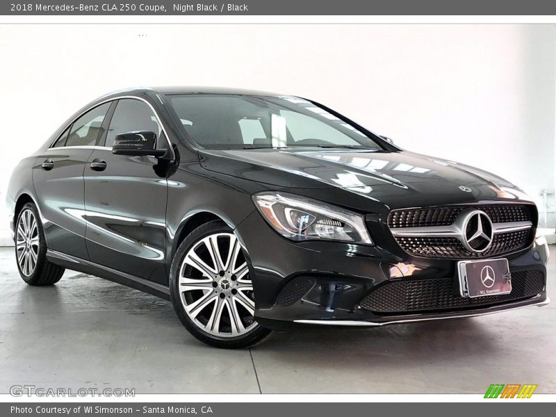 Night Black / Black 2018 Mercedes-Benz CLA 250 Coupe