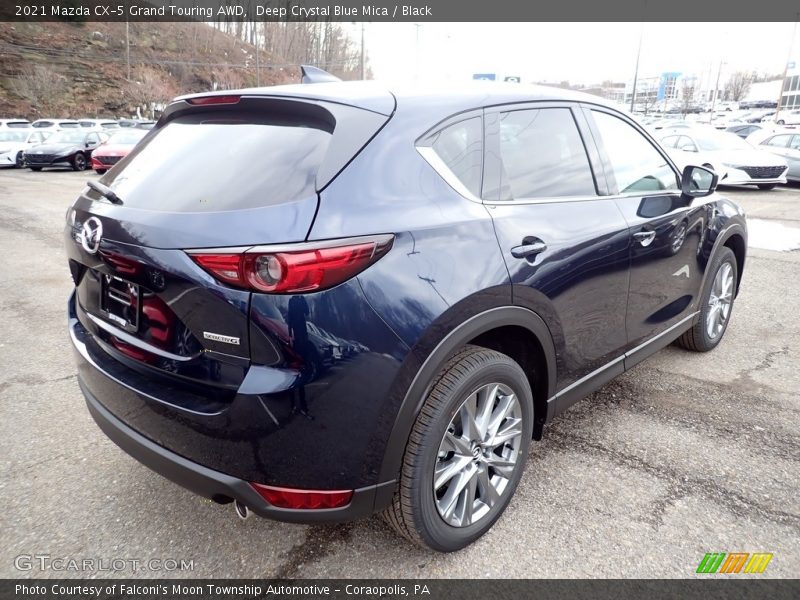 Deep Crystal Blue Mica / Black 2021 Mazda CX-5 Grand Touring AWD