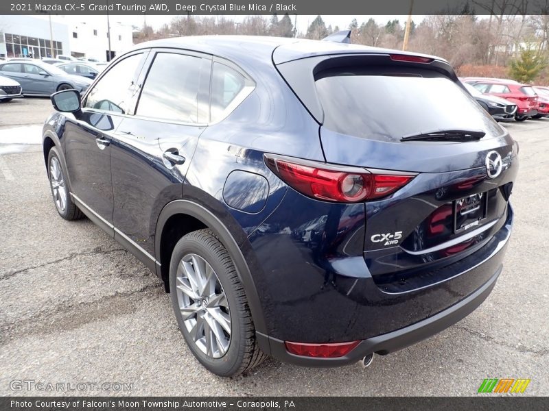 Deep Crystal Blue Mica / Black 2021 Mazda CX-5 Grand Touring AWD