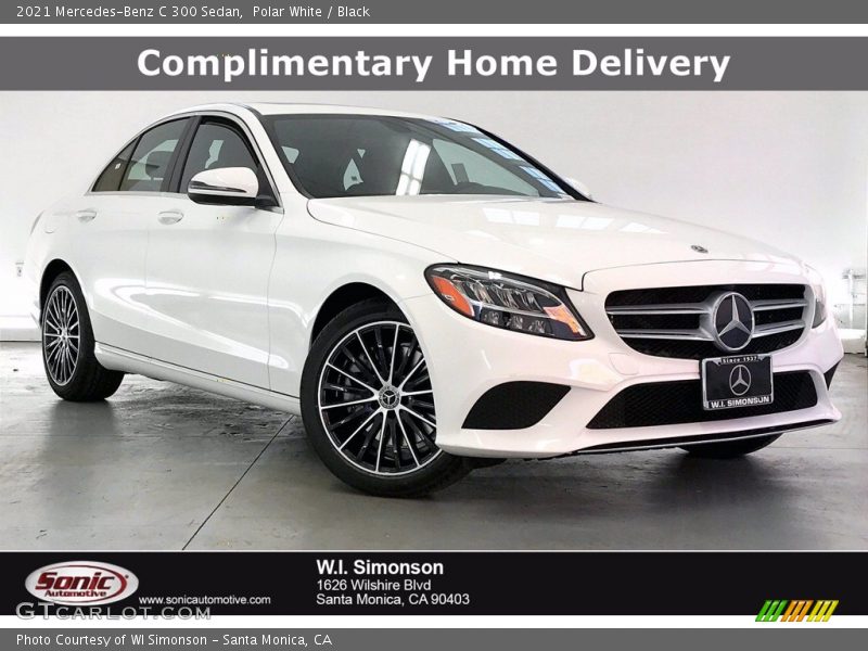 Polar White / Black 2021 Mercedes-Benz C 300 Sedan