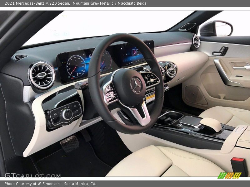 Mountain Grey Metallic / Macchiato Beige 2021 Mercedes-Benz A 220 Sedan