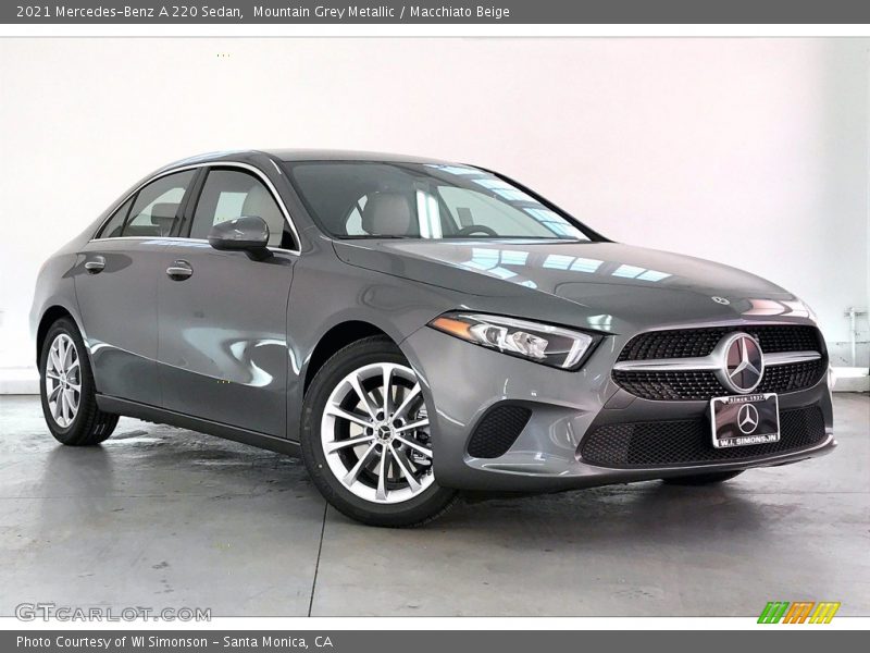 Mountain Grey Metallic / Macchiato Beige 2021 Mercedes-Benz A 220 Sedan