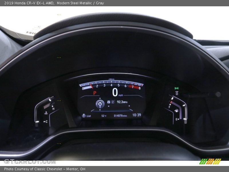 Modern Steel Metallic / Gray 2019 Honda CR-V EX-L AWD