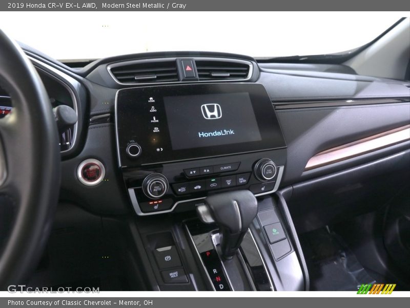 Modern Steel Metallic / Gray 2019 Honda CR-V EX-L AWD