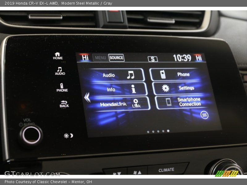 Modern Steel Metallic / Gray 2019 Honda CR-V EX-L AWD