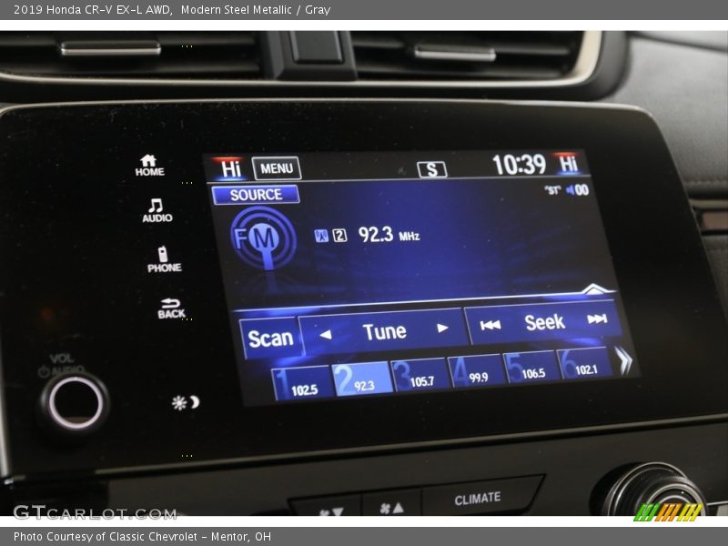Modern Steel Metallic / Gray 2019 Honda CR-V EX-L AWD