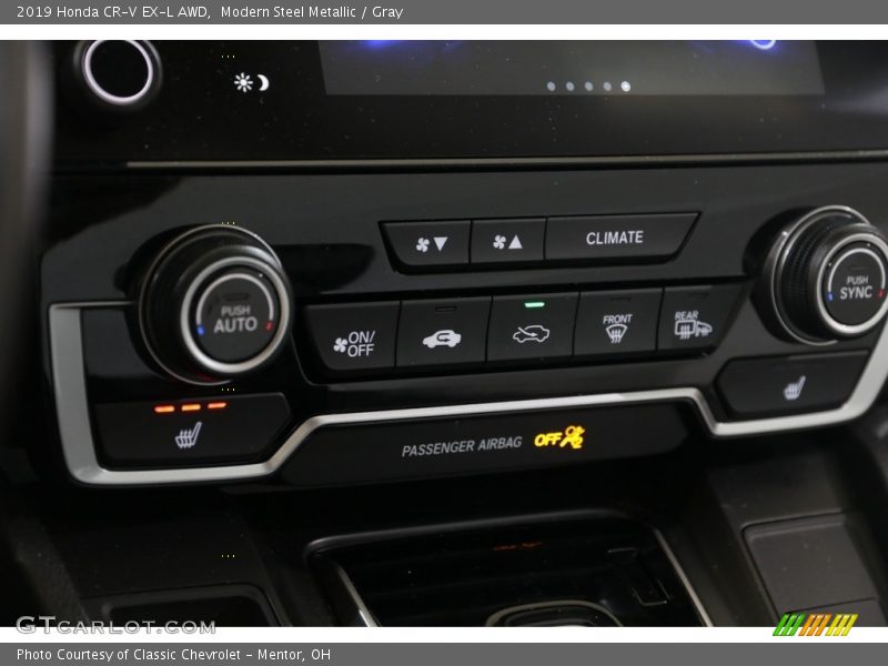 Modern Steel Metallic / Gray 2019 Honda CR-V EX-L AWD
