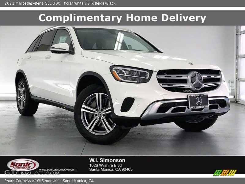 Polar White / Silk Beige/Black 2021 Mercedes-Benz GLC 300