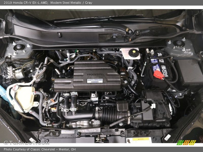 Modern Steel Metallic / Gray 2019 Honda CR-V EX-L AWD