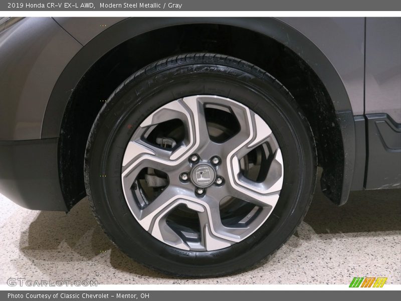 Modern Steel Metallic / Gray 2019 Honda CR-V EX-L AWD