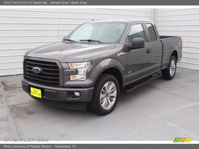 Lithium Gray / Earth Gray 2017 Ford F150 XL SuperCab