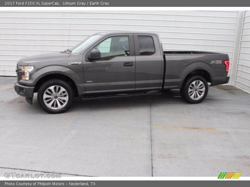 Lithium Gray / Earth Gray 2017 Ford F150 XL SuperCab