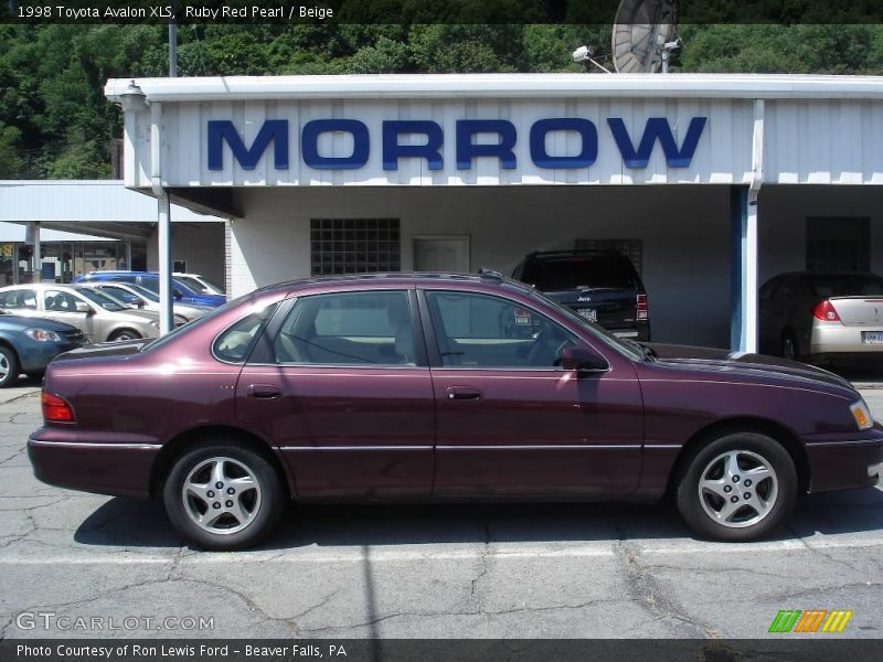 Ruby Red Pearl / Beige 1998 Toyota Avalon XLS