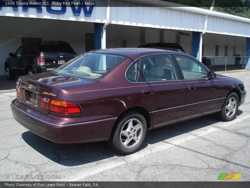 Ruby Red Pearl / Beige 1998 Toyota Avalon XLS