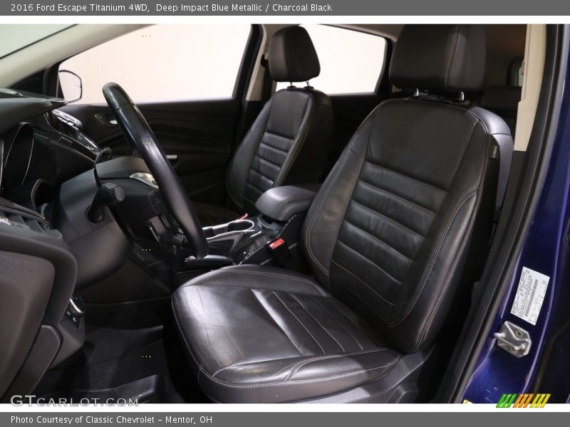 Deep Impact Blue Metallic / Charcoal Black 2016 Ford Escape Titanium 4WD