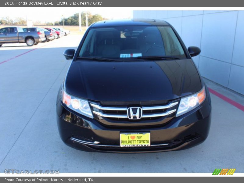 Crystal Black Pearl / Gray 2016 Honda Odyssey EX-L