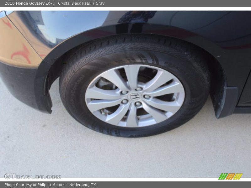 Crystal Black Pearl / Gray 2016 Honda Odyssey EX-L