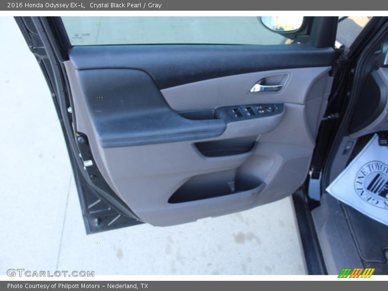 Crystal Black Pearl / Gray 2016 Honda Odyssey EX-L