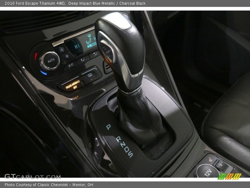 Deep Impact Blue Metallic / Charcoal Black 2016 Ford Escape Titanium 4WD
