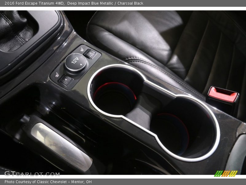 Deep Impact Blue Metallic / Charcoal Black 2016 Ford Escape Titanium 4WD
