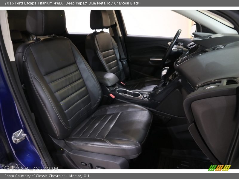 Deep Impact Blue Metallic / Charcoal Black 2016 Ford Escape Titanium 4WD